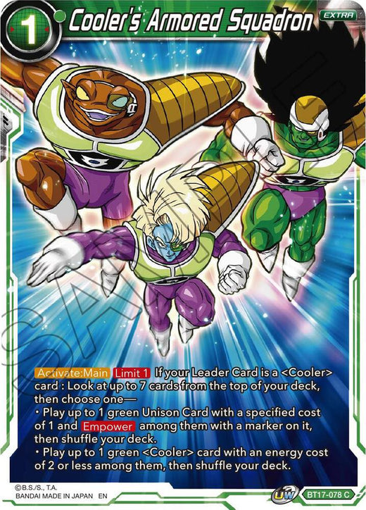 Cooler's Armored Squadron BT17-078 Common