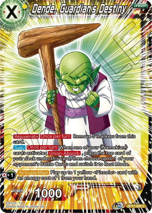 Dende, Guardian's Destiny BT17-089 Common