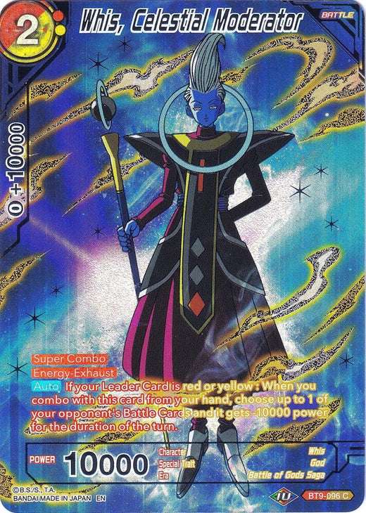 Whis, Celestial Moderator BT9-096 Promo Foil