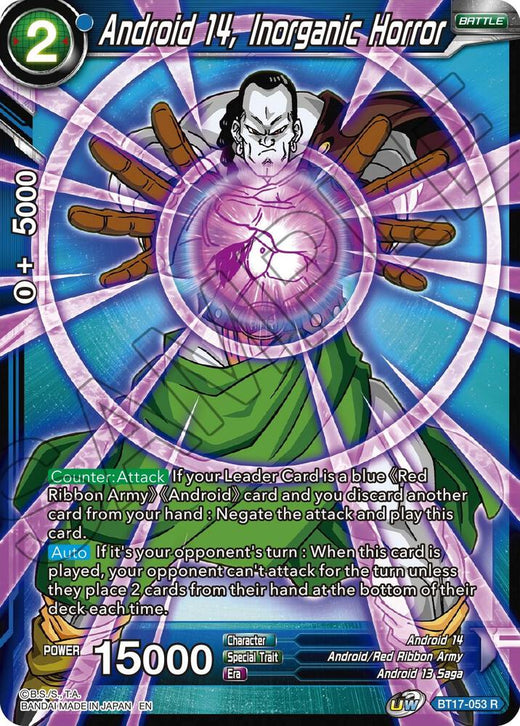 Android 14, Inorganic Horror BT17-053 Rare