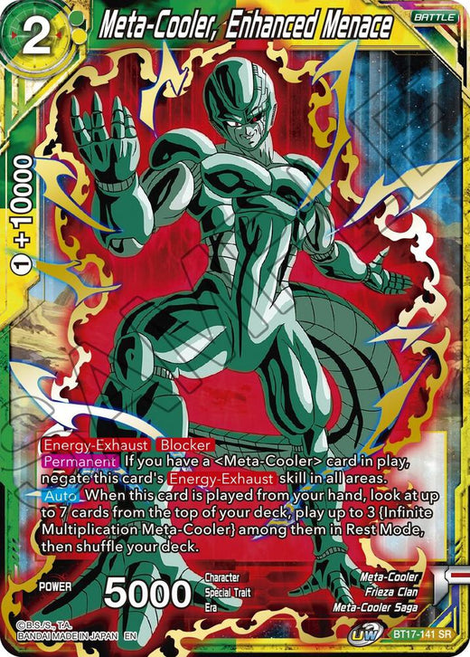 Meta-Cooler, Enhanced Menace BT17-141 Super Rare Foil