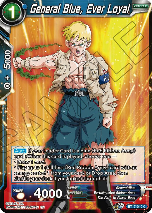 General Blue, Ever Loyal BT17-040 Common