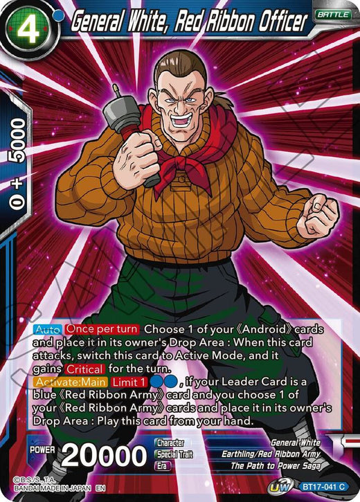 General White, Red Ribbon Officer BT17-041 Common