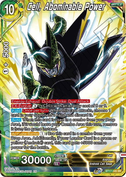 Cell, Abominable Power BT17-145 Super Rare Foil