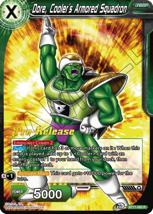 Dore, Cooler's Armored Squadron BT17-063 Rare