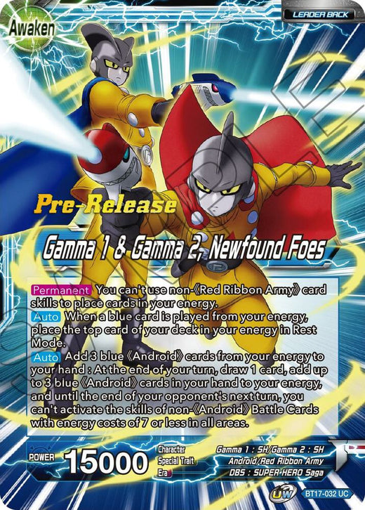 Gamma 1 & Gamma 2 // Gamma 1 & Gamma 2, Newfound Foes BT17-032 Uncommon
