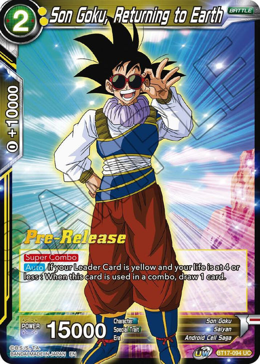 Son Goku, Returning to Earth BT17-094 Uncommon