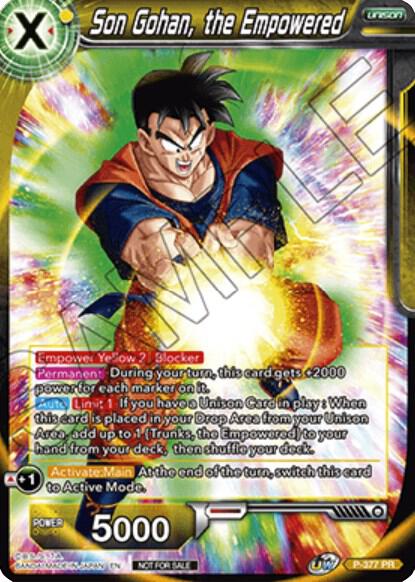 Son Gohan, the Empowered P-377 Promo