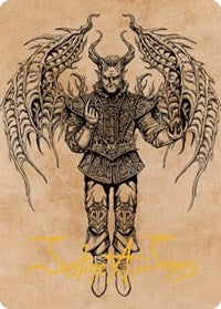 Raphael, Fiendish Savior Art Card (75/81) (Gold-Stamped Signature) S