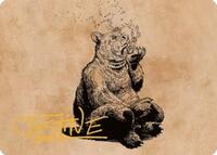Wilson, Refined Grizzly Art Card (Gold-Stamped Signature) 60 S