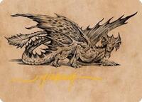 Ancient Brass Dragon Art Card (49/81) (Gold-Stamped Signature) S