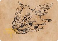 Lulu, Loyal Hollyphant Art Card (Gold-Stamped Signature) 46 S