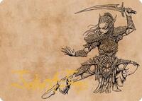 Lae'zel, Vlaakith's Champion Art Card (Gold-Stamped Signature) 45 S