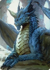 Young Blue Dragon Art Card 27 S