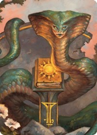 Guardian Naga Art Card (Gold-Stamped Signature) 16 S