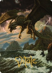 Ancient Bronze Dragon Art Card (3/81) (Gold-Stamped Signature) S