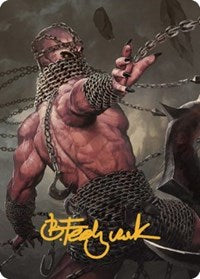 Chain Devil Art Card (Gold-Stamped Signature) 8 S