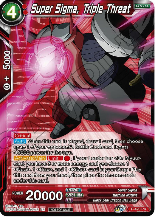 Super Sigma, Triple Threat (Championship Pack 2022 Vol.2) P-420 Promo Foil