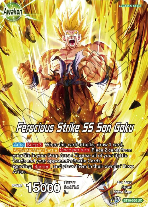Son Goku // Ferocious Strike SS Son Goku BT10-060 Uncommon Foil