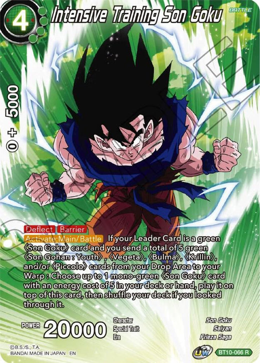 Intensive Training Son Goku BT10-066 Rare Foil