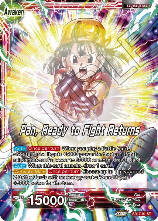 Pan // Pan, Ready to Fight Returns (Silver Foil) SD17-01 Starter Rare