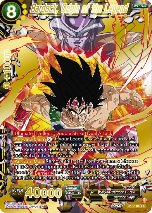Bardock, Origin of the Legend BT18-148 Secret Rare Foil