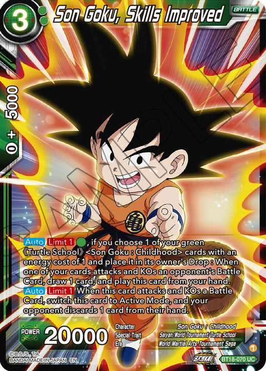 Son Goku, Skills Improved BT18-070 Uncommon