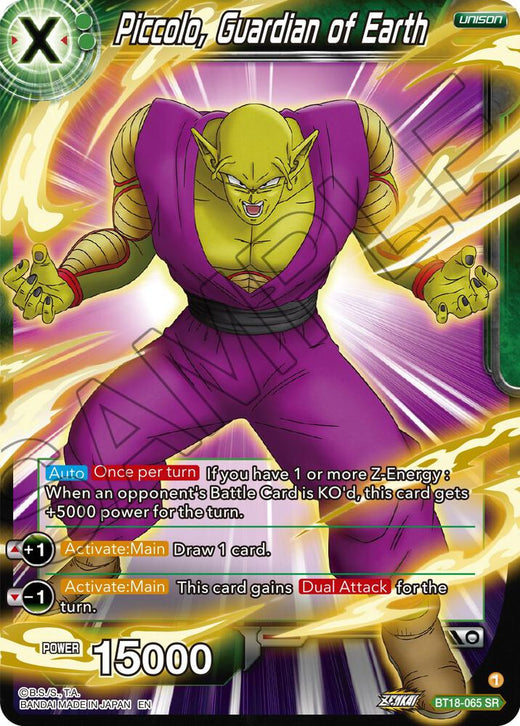 Piccolo, Guardian of Earth BT18-065 Super Rare Foil