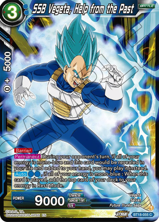 SSB Vegeta, Help from the Past BT18-055 Common