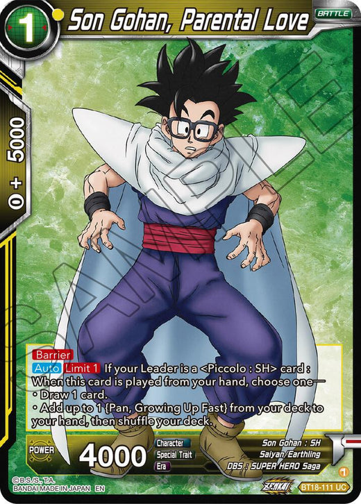 Son Gohan, Parental Love BT18-111 Uncommon