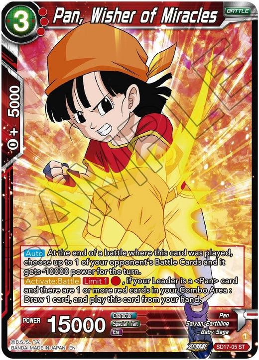 Pan, Wisher of Miracles SD17-05 Starter Rare Foil