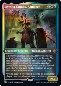 Ayesha Tanaka, Armorer (Foil Etched) 51 R