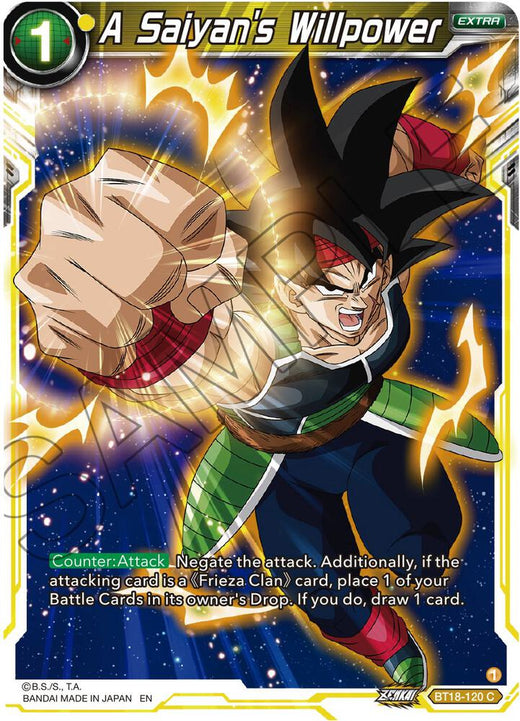 A Saiyan's Willpower BT18-120 Common
