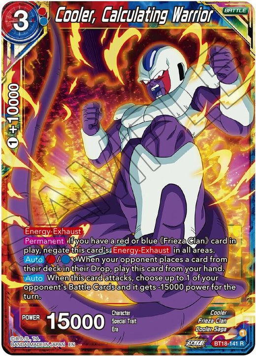 Cooler, Calculating Warrior BT18-141 Rare