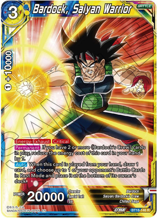 Bardock, Saiyan Warrior BT18-146 Rare