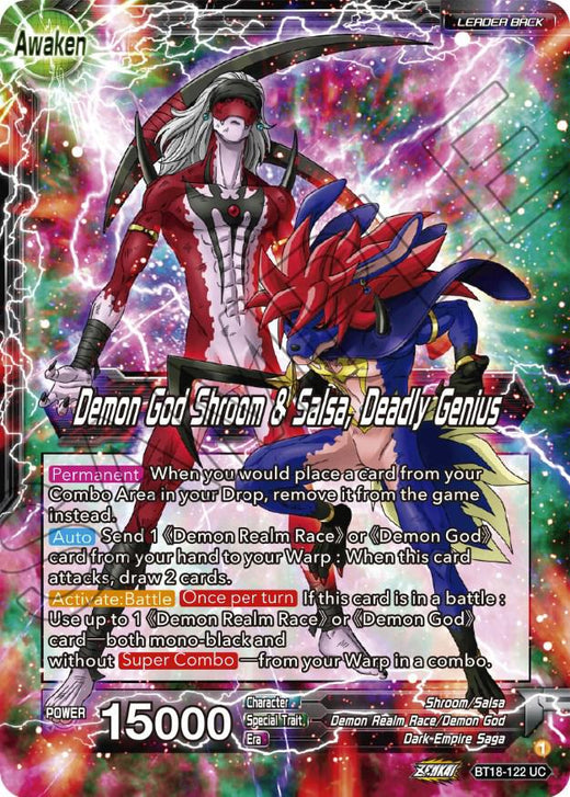 Shroom & Salsa // Demon God Shroom & Salsa, Deadly Genius BT18-122 Uncommon