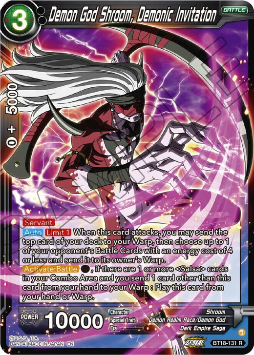 Demon God Shroom, Demonic Invitation BT18-131 Rare