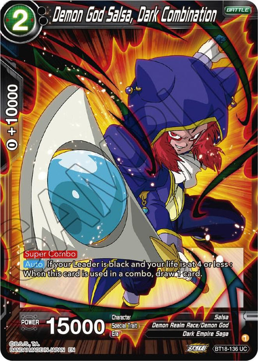 Demon God Salsa, Dark Combination BT18-136 Uncommon