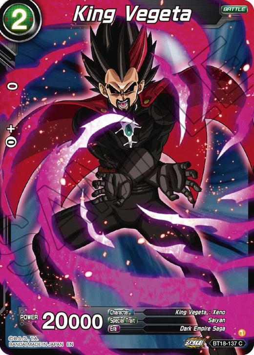 King Vegeta BT18-137 Common