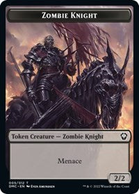 Zombie Knight // Knight Double-Sided Token 5 // 3 T
