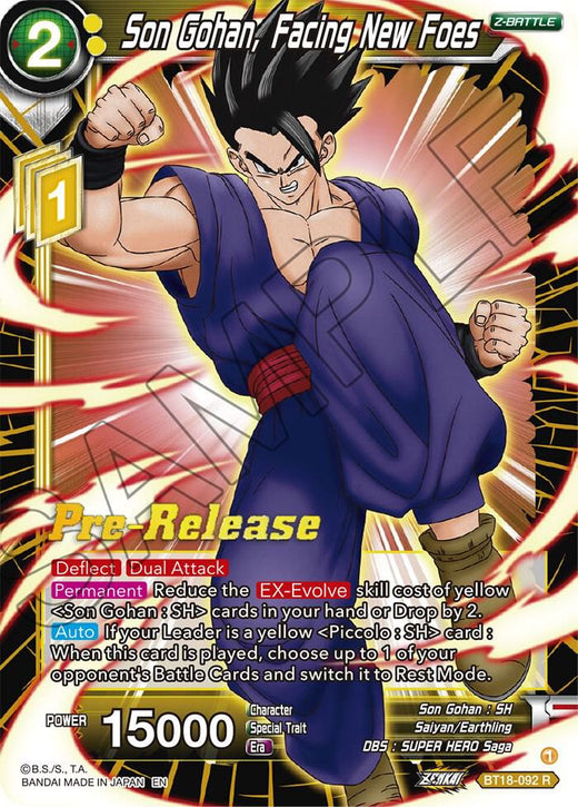 Son Gohan, Facing New Foes BT18-092 Rare