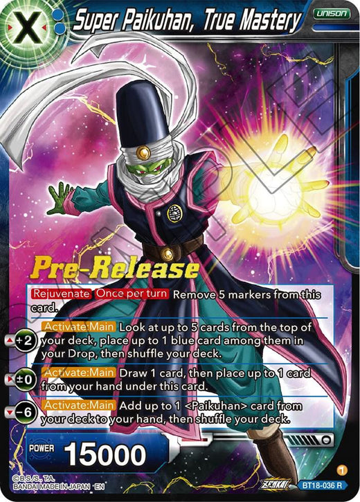 Super Paikuhan, True Master BT18-036 Rare