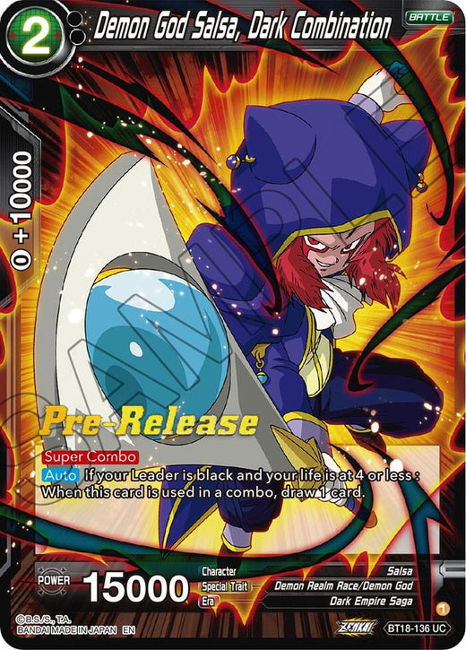 Demon God Salsa, Dark Combination BT18-136 Uncommon