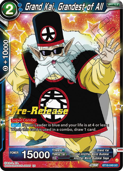 Grand Kai, Grandest of All BT18-049 Uncommon