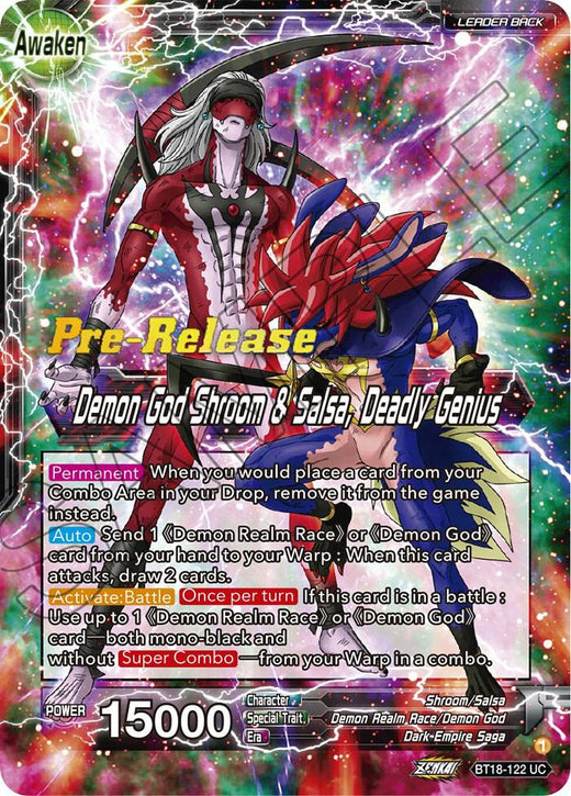 Shroom & Salsa // Demon God Shroom & Salsa, Deadly Genius BT18-122 Uncommon