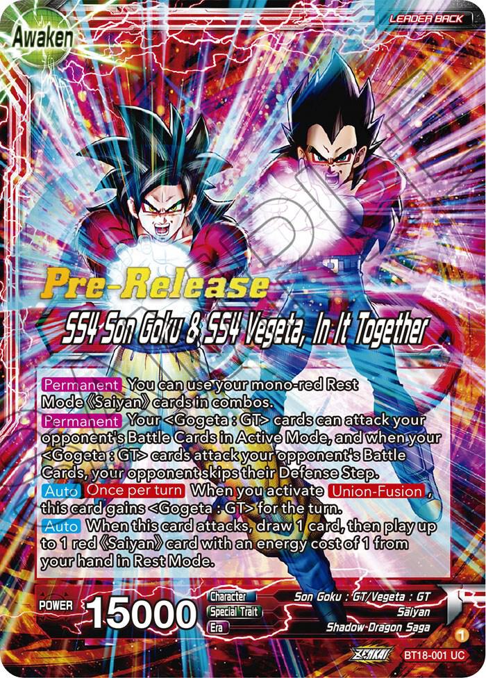 Dragon Ball Super: Masters: Dawn of the Z-Legends Pre-Release Cards Singles