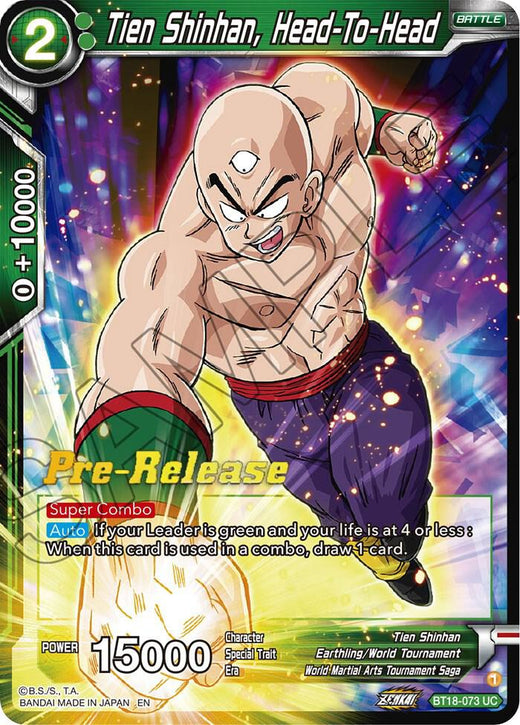 Tien Shinhan, Head-To-Head BT18-073 Uncommon