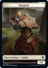 Soldier // Angel Double-Sided Token 4 // 1 T Foil
