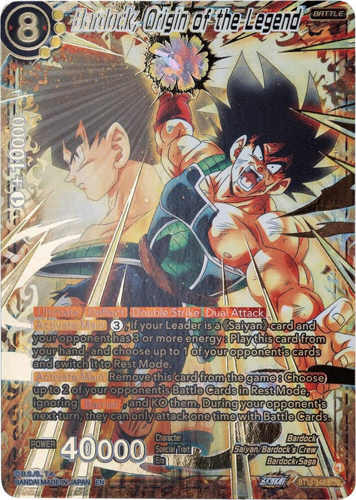Bardock, Origin of the Legend (GDR) BT18-148 God Rare Foil