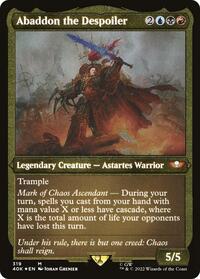Abaddon the Despoiler (Display Commander) (Foil Etched) - Thick Stock 319 M